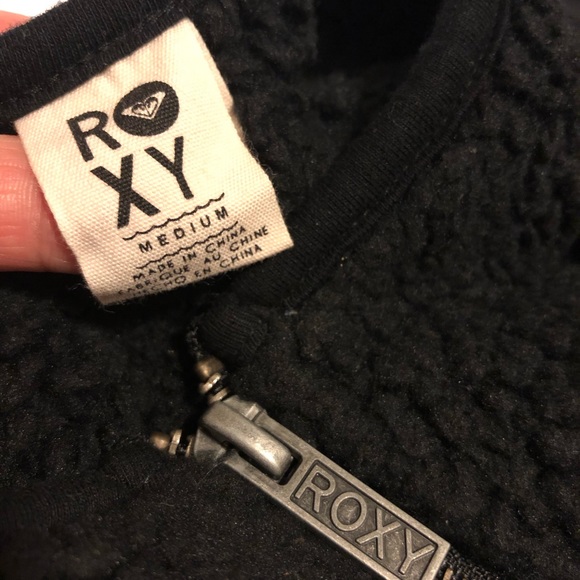 ROXY Sherpa zippered vest women’s size M EUC - Picture 4 of 5